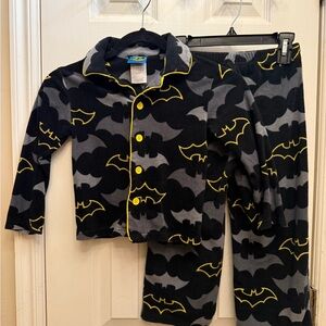 Boys Black, Grey, Yellow Batman Pajamas 4/5T